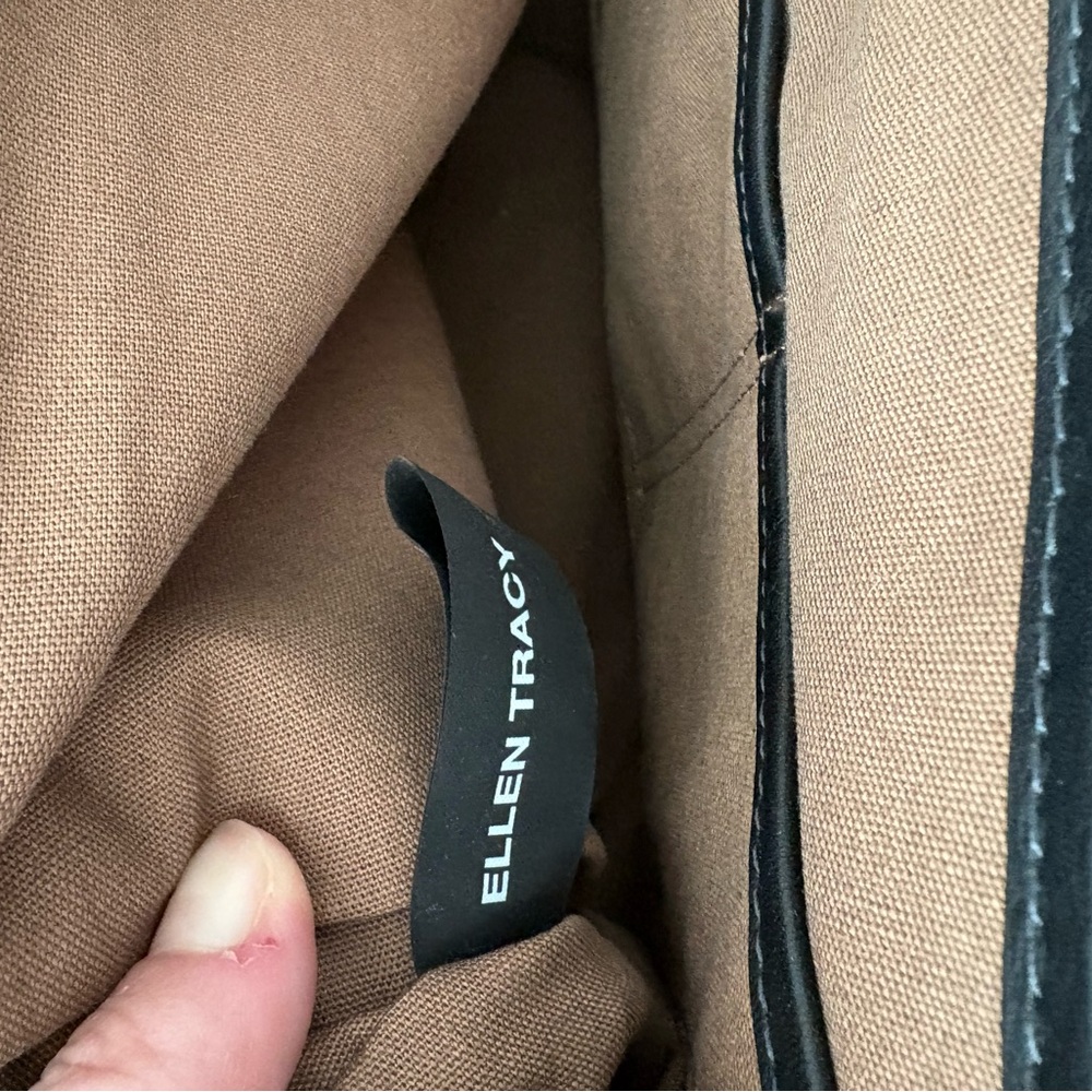 Ellen Tracy black leather bag - Picture 5 of 5